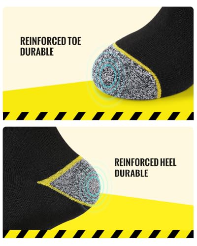 Detalle de Effeet Men's Work Socks Heavy Duty Cushioned Crew Durable 10 Pairs