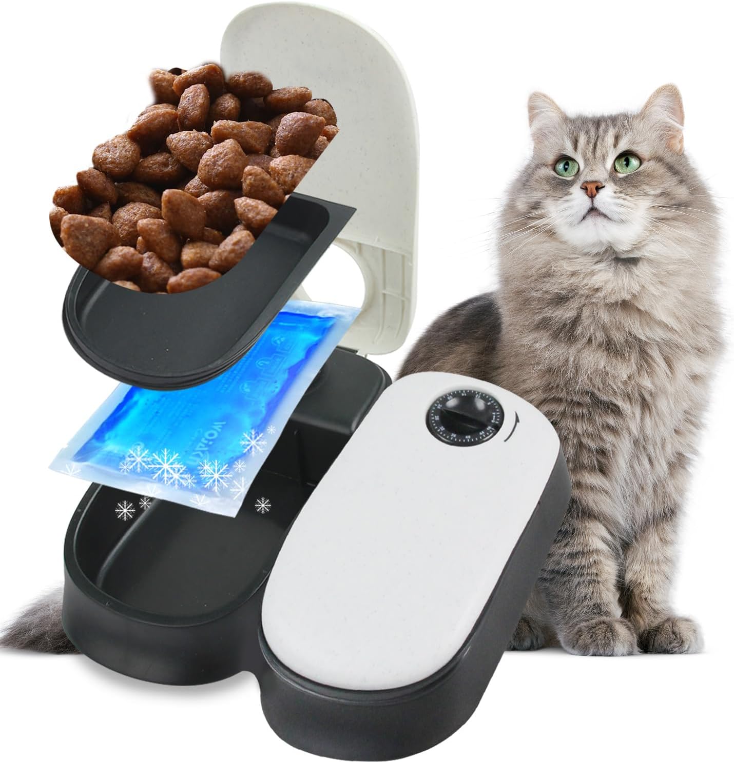 Detalle de Pawise Automatic Cat & Dog Feeder 48‑hour timer