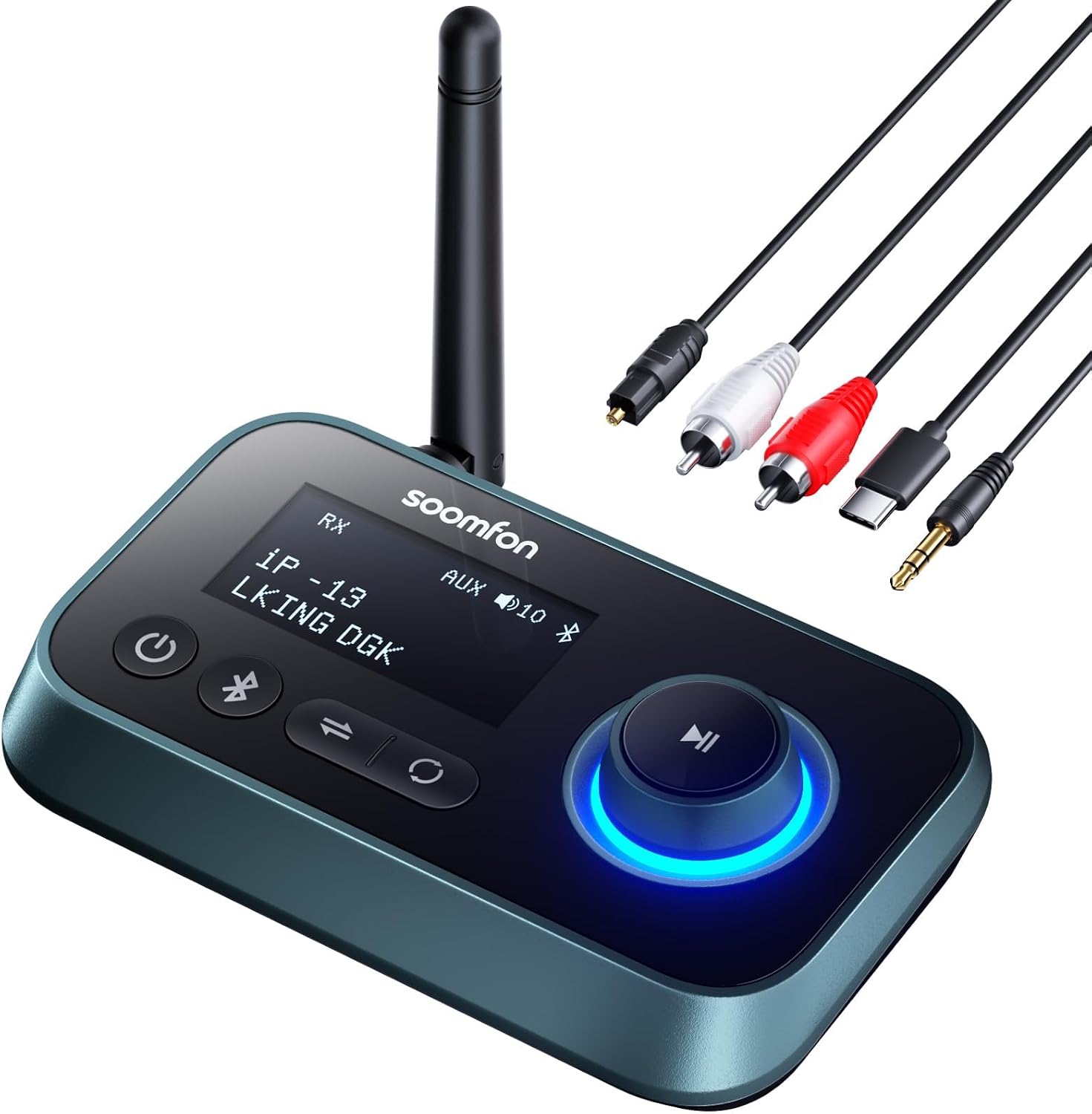 Detalle de SOOMFON Bluetooth Transmitter 3-in-1 for TV
