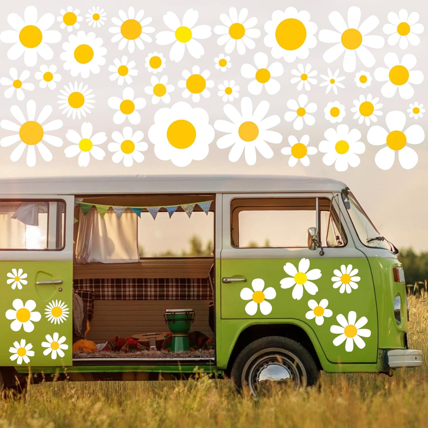 Thumbnail 6 de Blumen Autoaufkleber 88 PCS für Karosserie