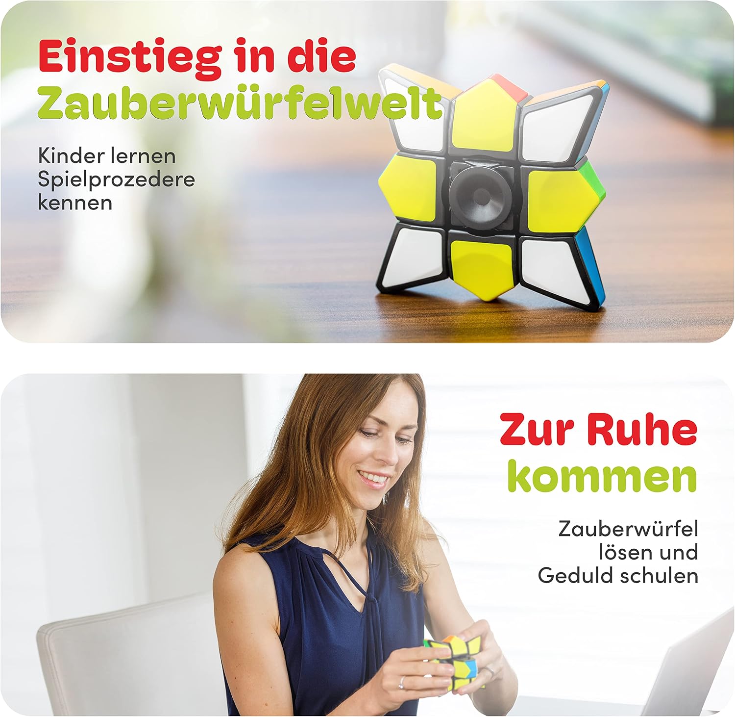 Detalle de CUBIDI Star 3x3 Drehwürfel mit Spinner