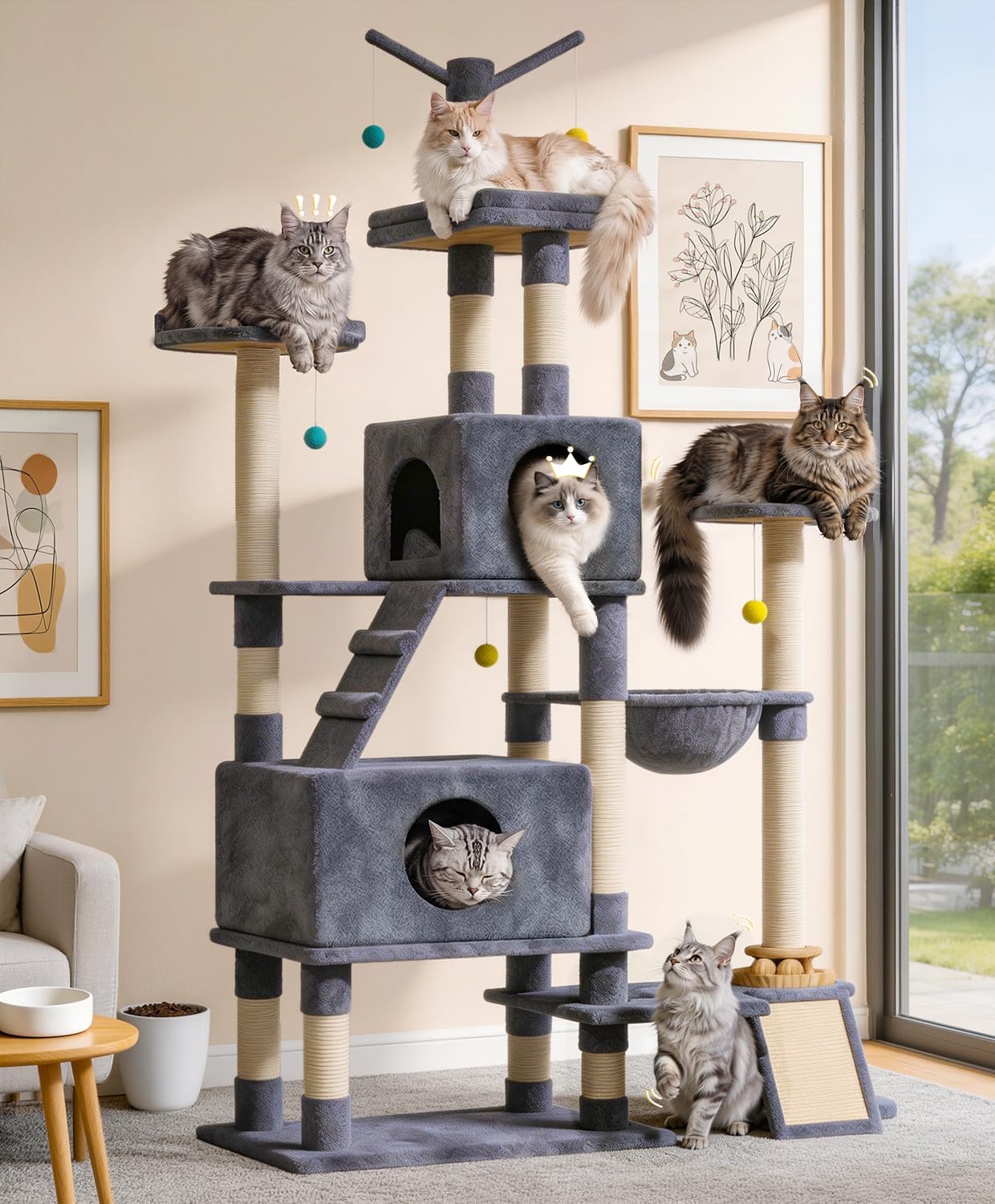 Detalle de Cat Tree 76-Inch Tower