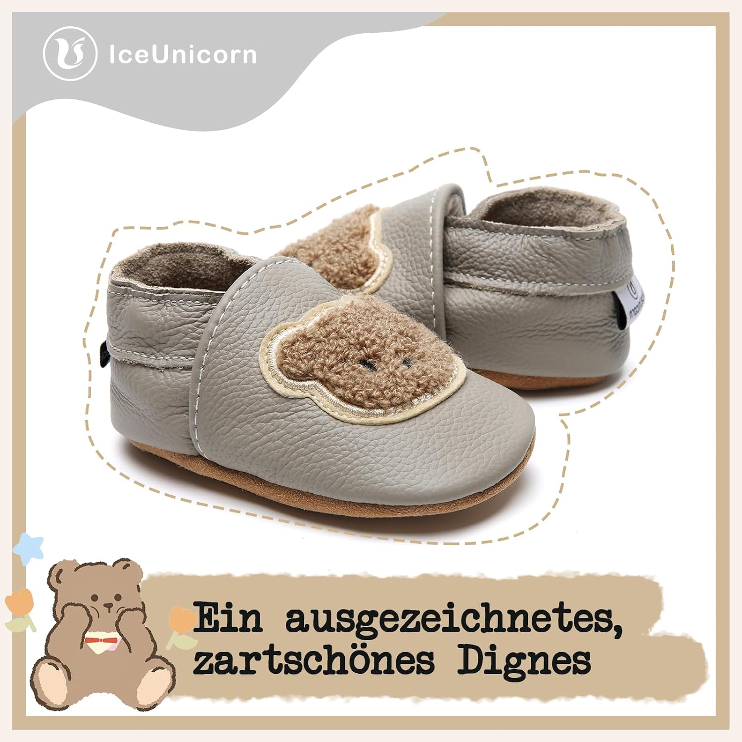 Thumbnail 2 de IceUnicorn Krabbelschuhe Baby Lauflernschuhe