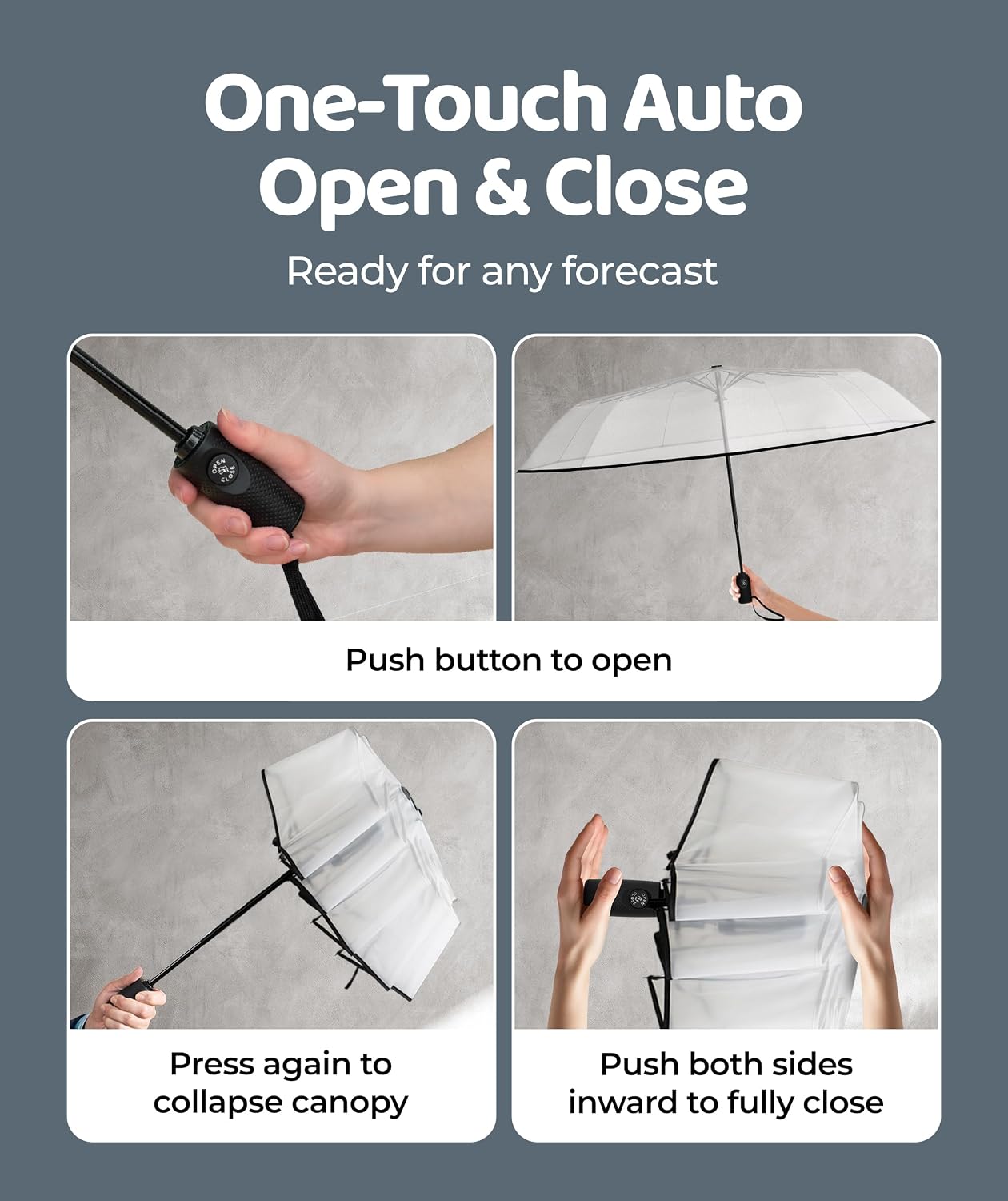 Thumbnail 3 de Repel Windproof Travel Umbrella – Compact Auto Open/Close, 100 MPH Wind Resistance