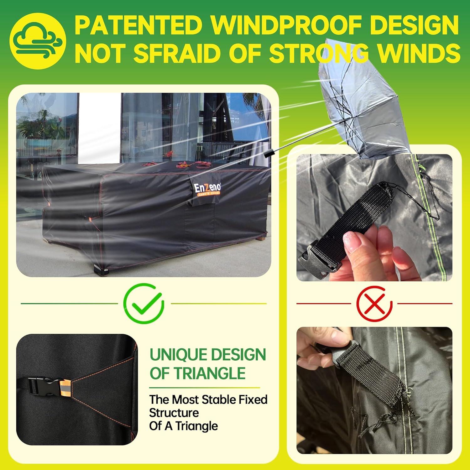 Thumbnail 4 de Enzeno Cube garden table cover 125x125x74 cm