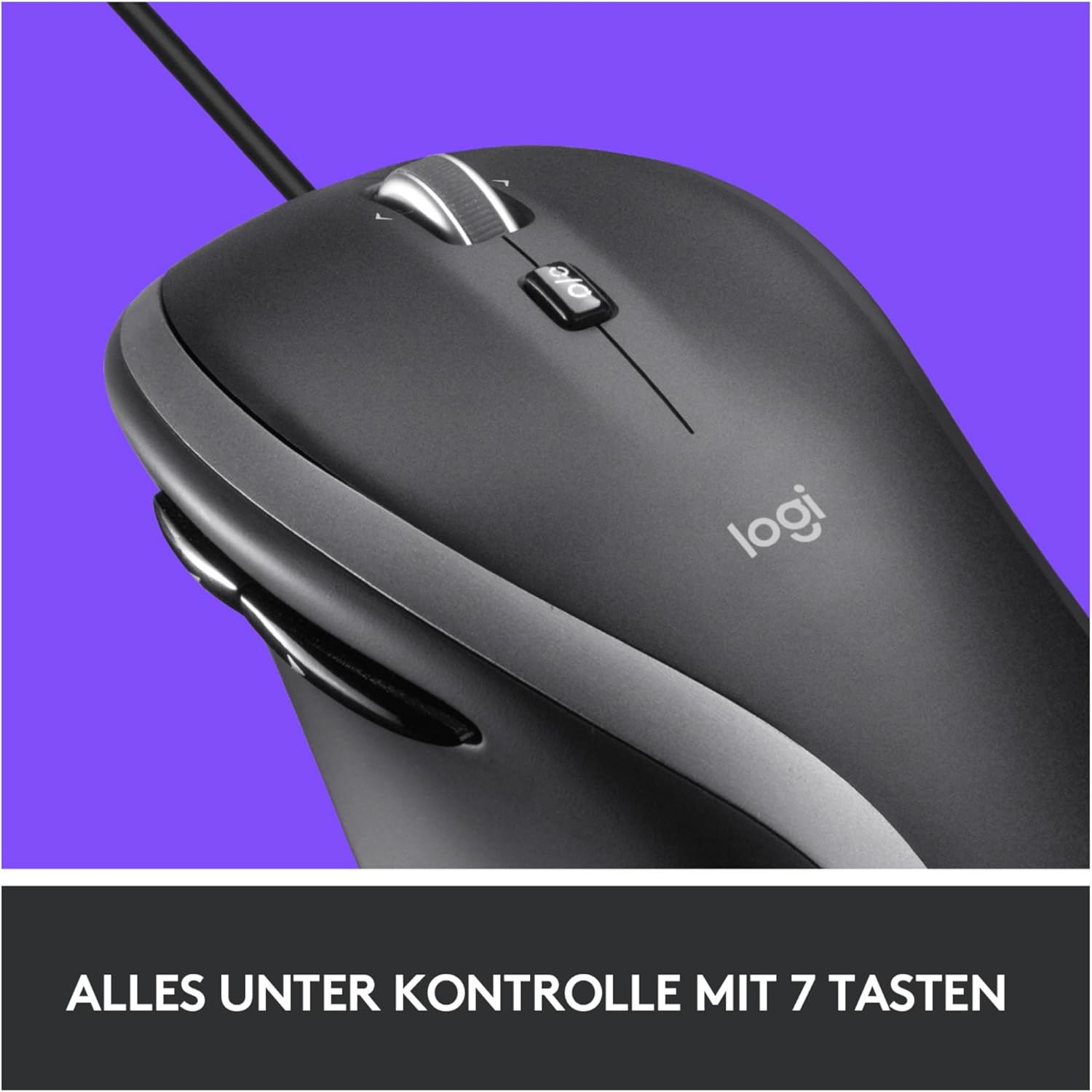 Thumbnail 2 de Logitech M500 Wired USB Mouse — High Precision 1000 DPI, 7 Buttons