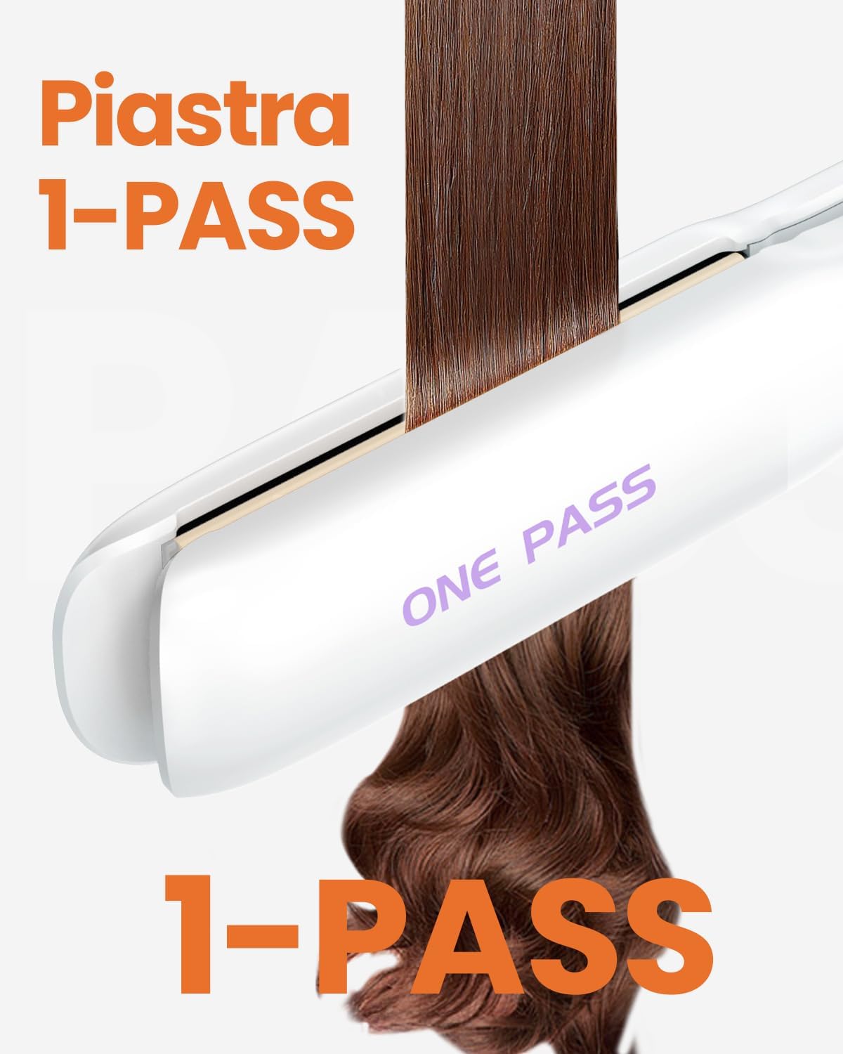 Thumbnail 1 de Faszin Piastra Capelli Professionale in Titanio 2‑In‑1 con Piastre Ioniche