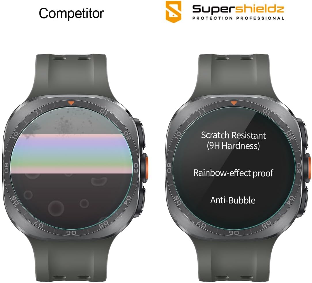 Detalle 2 de Supershieldz Galaxy Watch Ultra 2 (47mm) Screen Protector, 3-Pack Tempered Glass