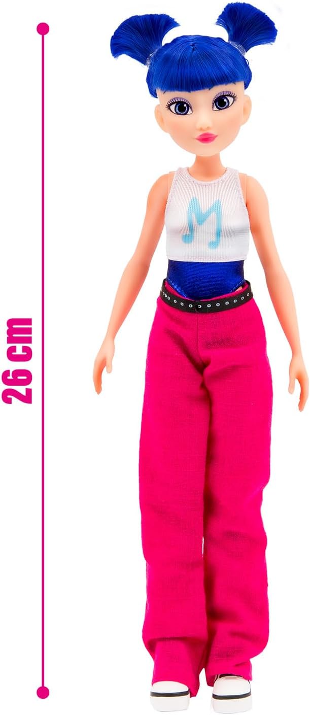 Detalle de Winx Club WNX77300 Winx Iconic Musa – lalka 27 cm z niebieskimi włosami