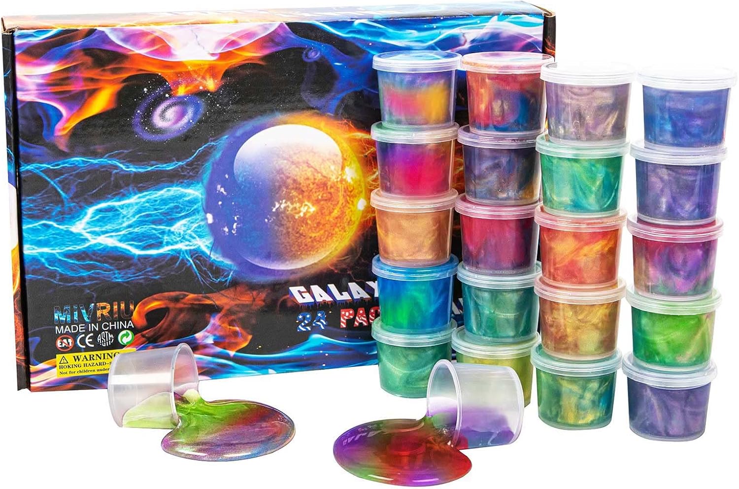Thumbnail 4 de Galaxy Slime 24-Pack Mini Slime Party Favors