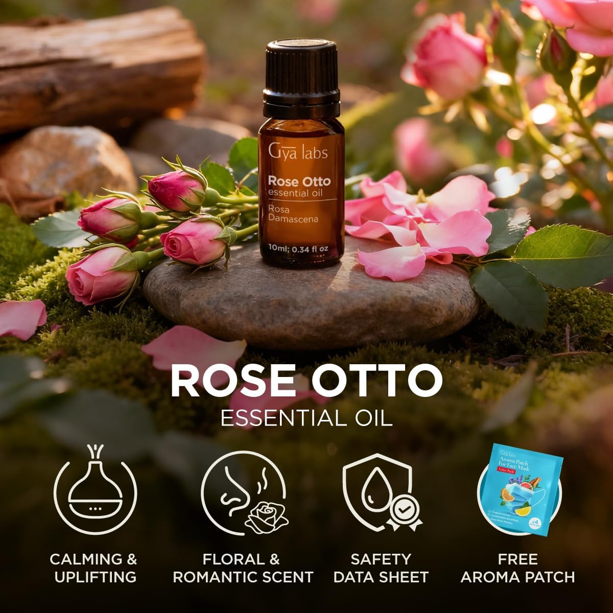 Thumbnail 5 de Gya Labs Rose Essential Oil (Rose Otto) 10ml – 100% Pure for Skin, Hair and Diffusion