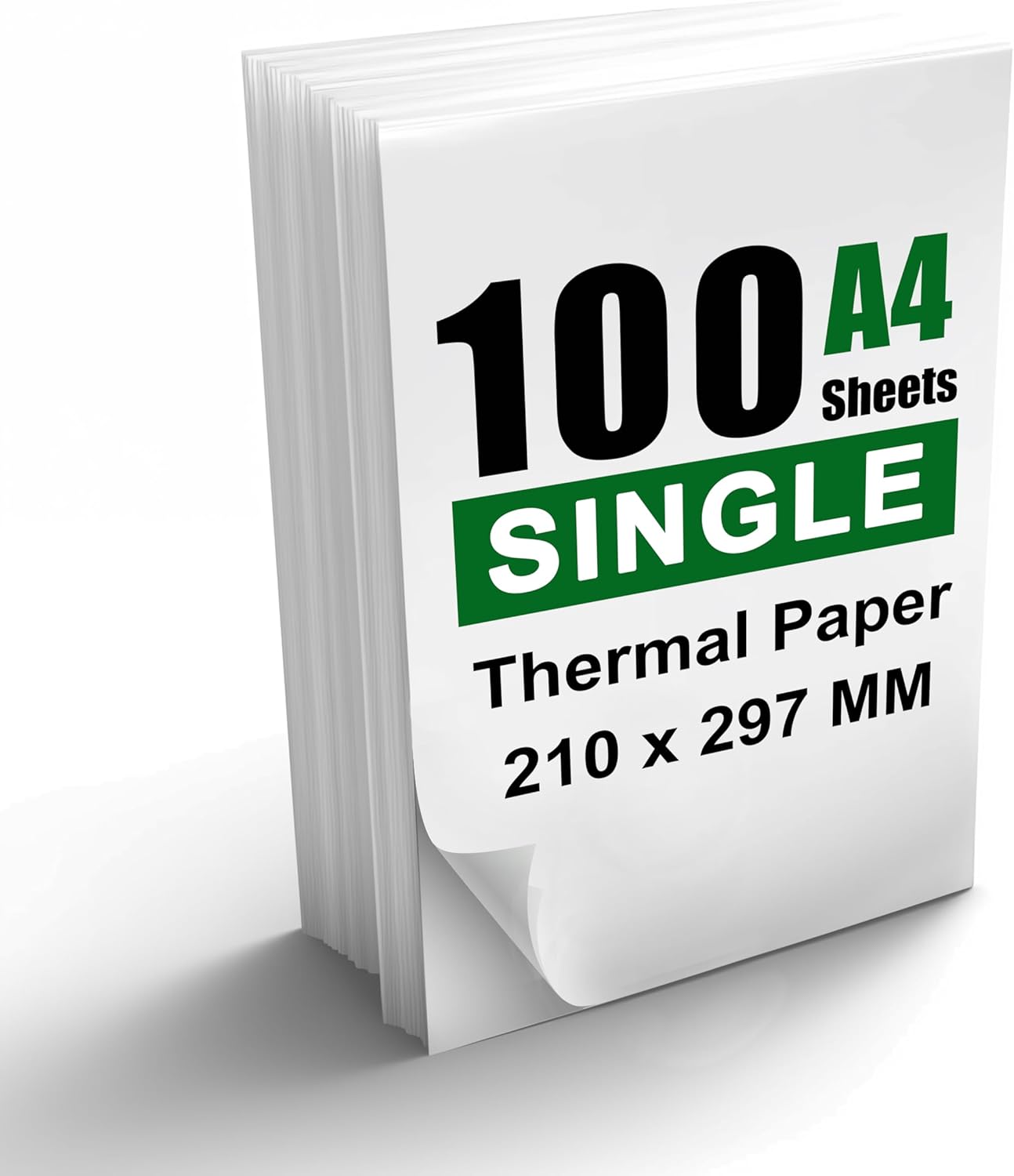 QpenguinBabies 100 Sheets A4 Thermal Paper for Portable Thermal Printers (210 x 297 mm)