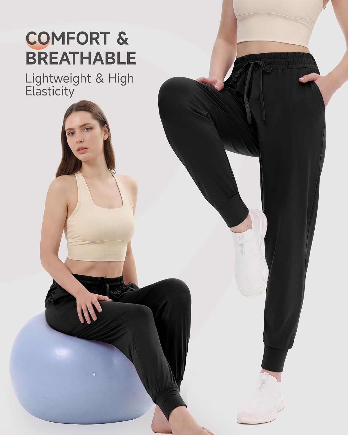 Detalle 2 de GAYHAY Women's Joggers, 92% Polyester
