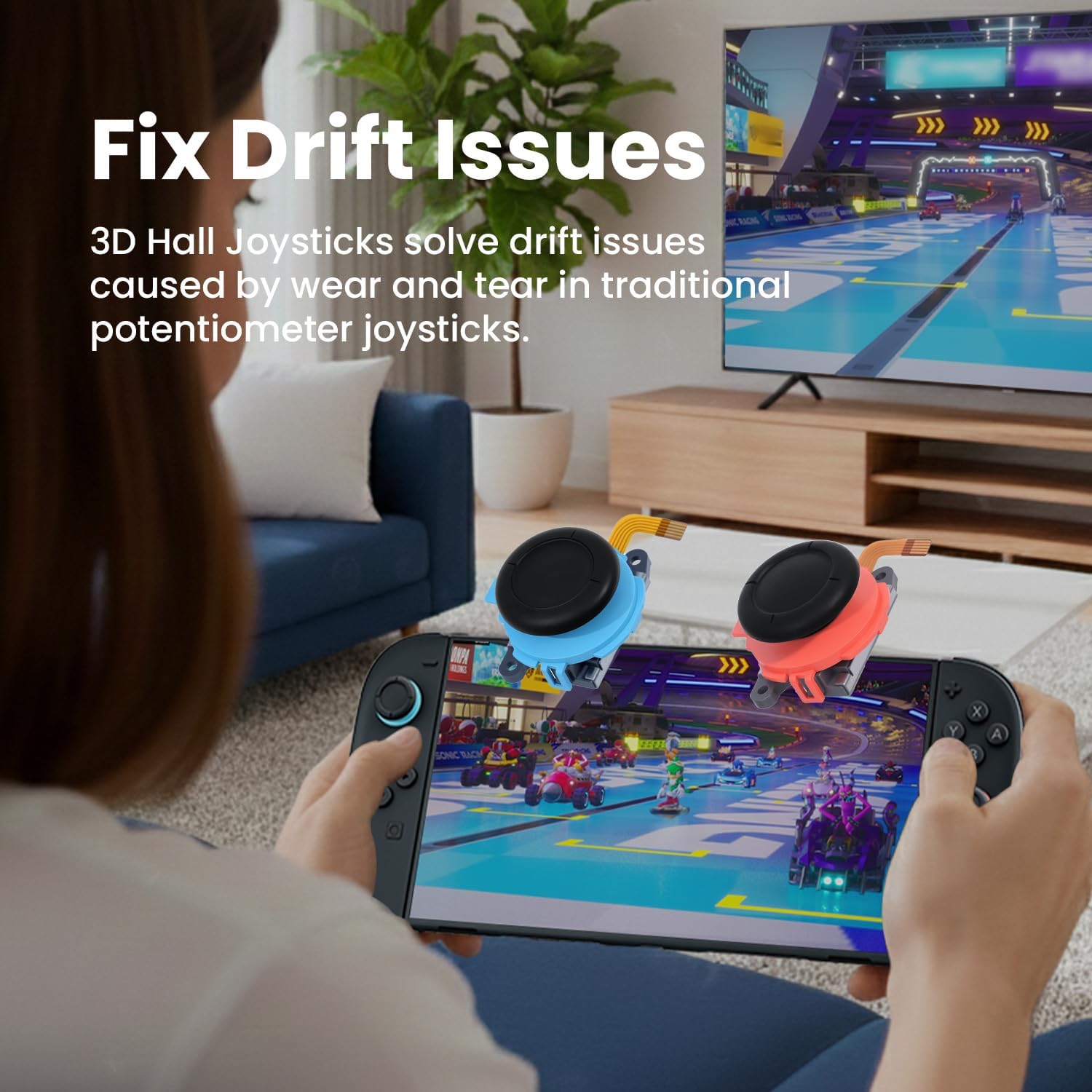 Thumbnail 3 de Wigearss Kit Joystick Hall para Nintendo Switch 2