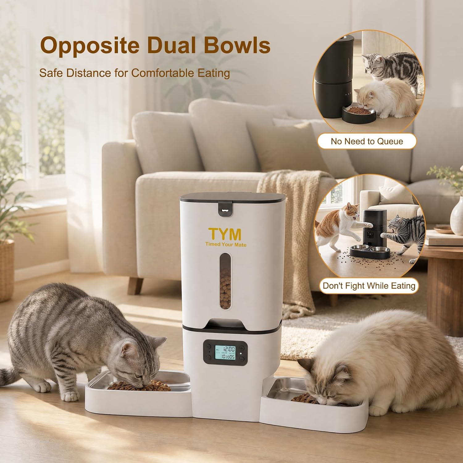 Detalle de Automatic Cat Feeder, 7L Capacity