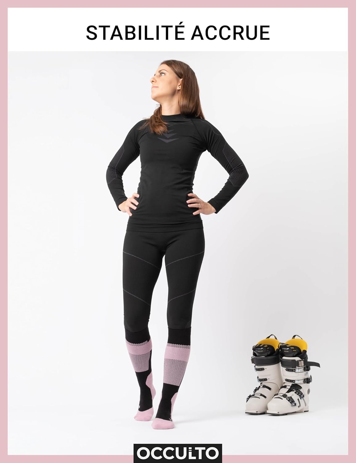 Thumbnail 2 de Occulto Taylor : chaussettes de ski compression homme & femme (lot de 2)