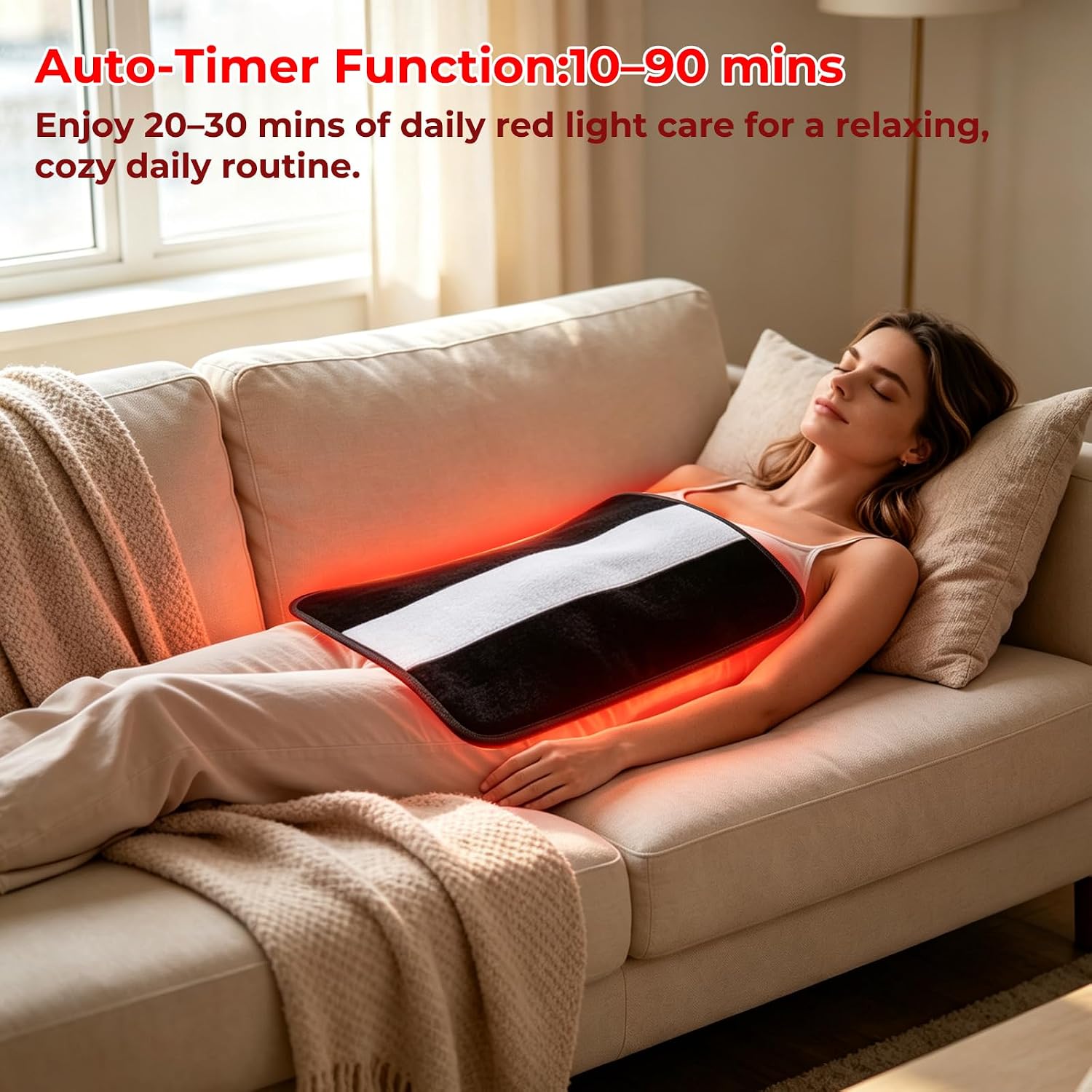 Thumbnail 4 de flowlamp 242-LED Red Light Belt, 24" x 12" Pad with Adjustable Straps