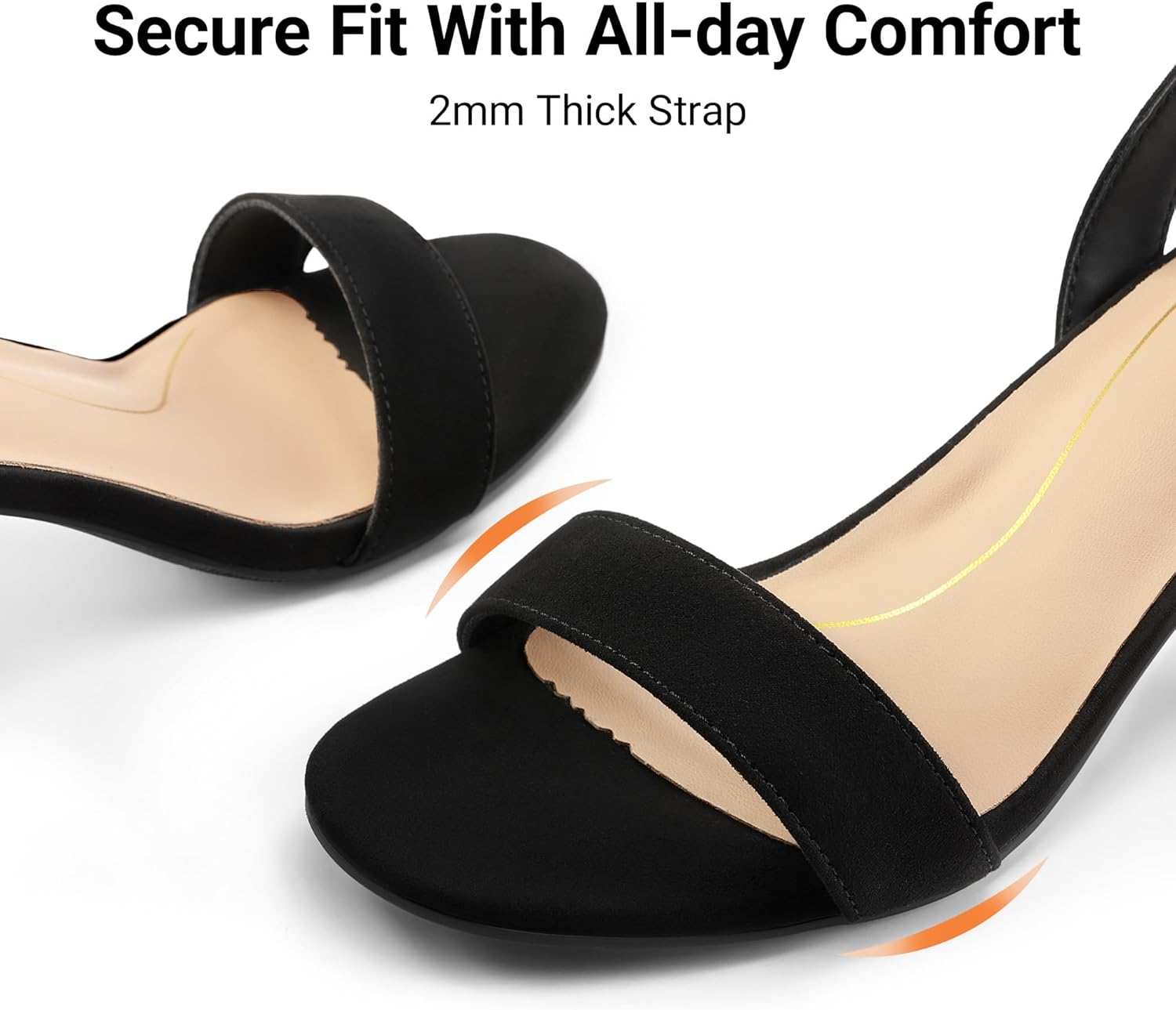 Thumbnail 5 de DREAM PAIRS Women's Open Toe Ankle Strap Low Block Heel Sandals