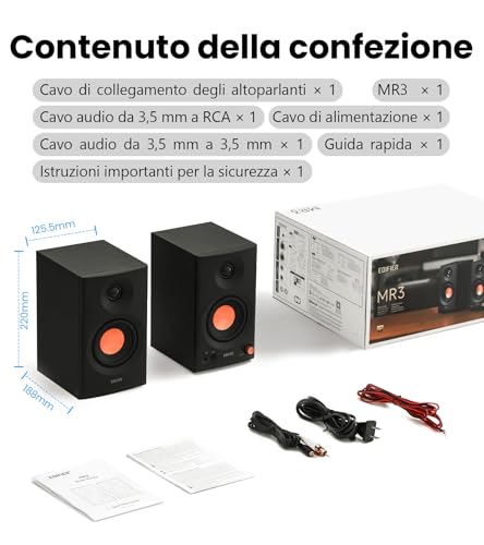 Thumbnail 6 de Edifier MR3: Altoparlanti da Studio Compatti 2.0 con Bluetooth 5.4 e Controlli Frontali