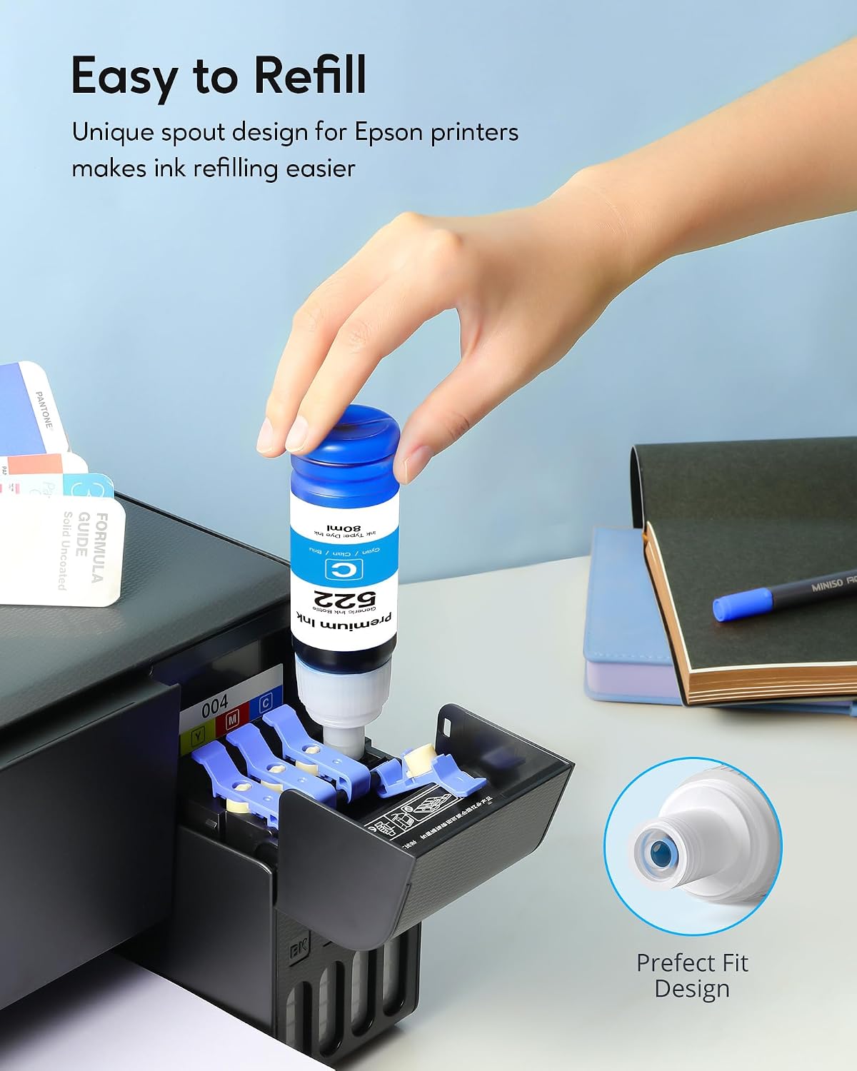 Thumbnail 2 de CEEBOO 522 Refill Ink Bottles 5-Pack 🖨