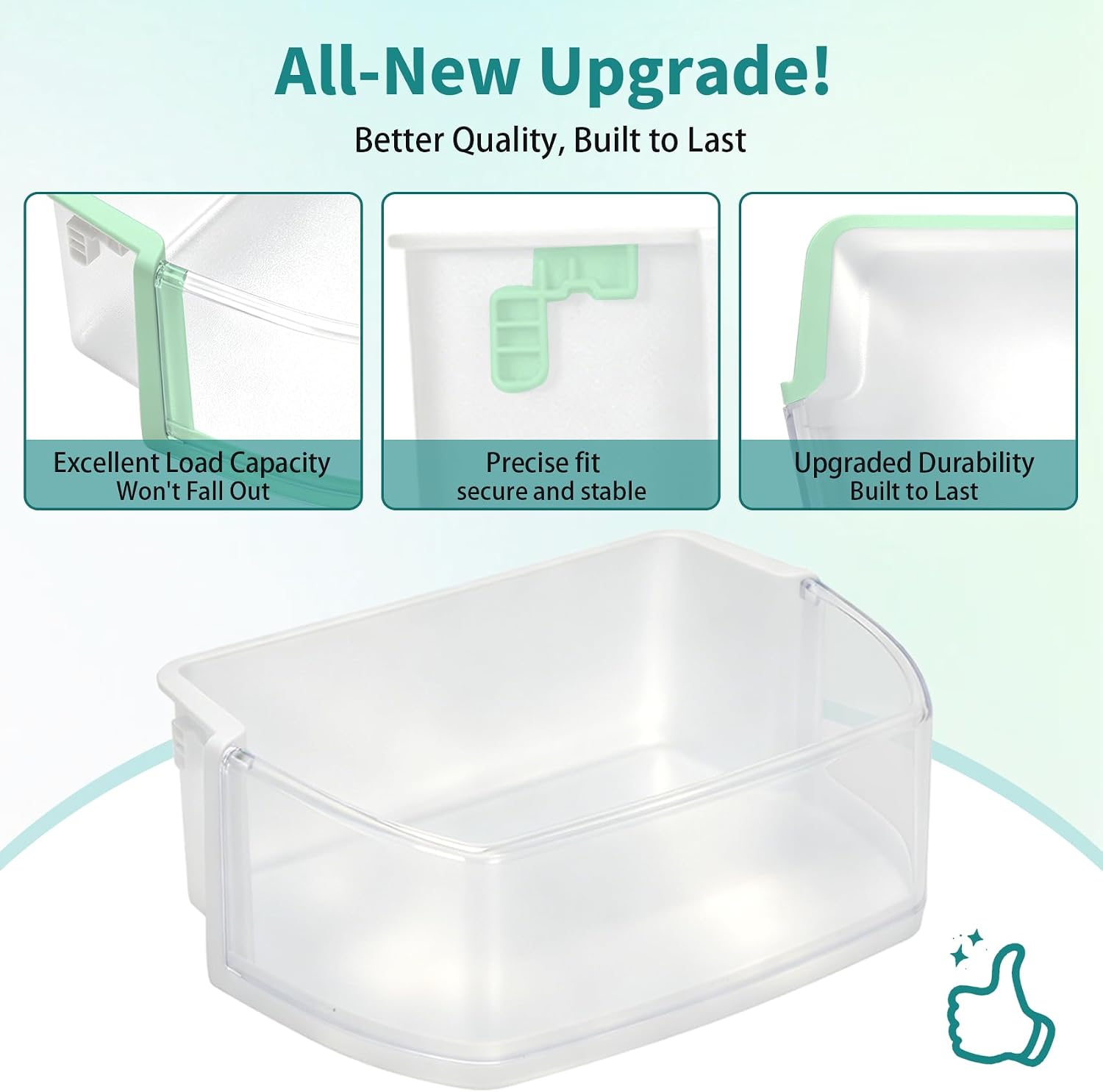 Detalle 1 de M Motico AAP73051305 Refrigerator Door Bin, 2-Pack with EVA Shelf Liners