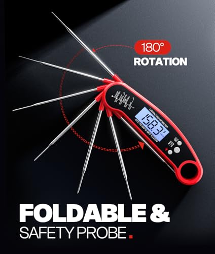 Detalle de ONFIKY Meat Thermometer Digital — 1–2 Sec Instant Read, IP67 Waterproof & Ultra-Fast