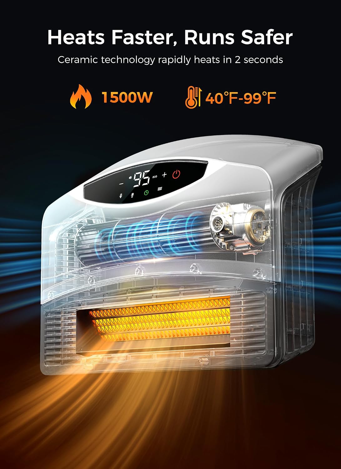 Detalle 2 de GiveBest Wall Heater 1500W