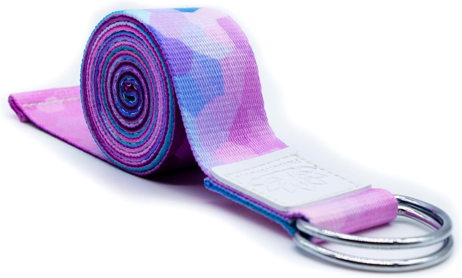 Detalle de NetroxSports® Cinghia Yoga Cotone – Cinghie Yoga per allungamento (240 cm) con chiusura in metallo