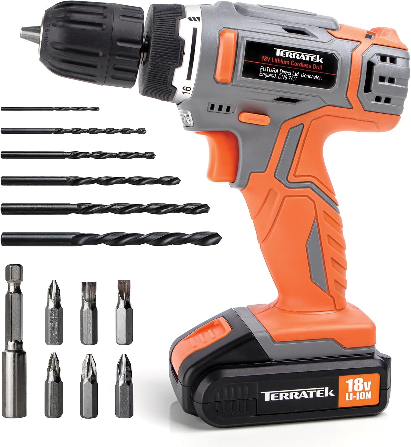 Detalle de Terratek 18V Cordless Drill Driver 1kg