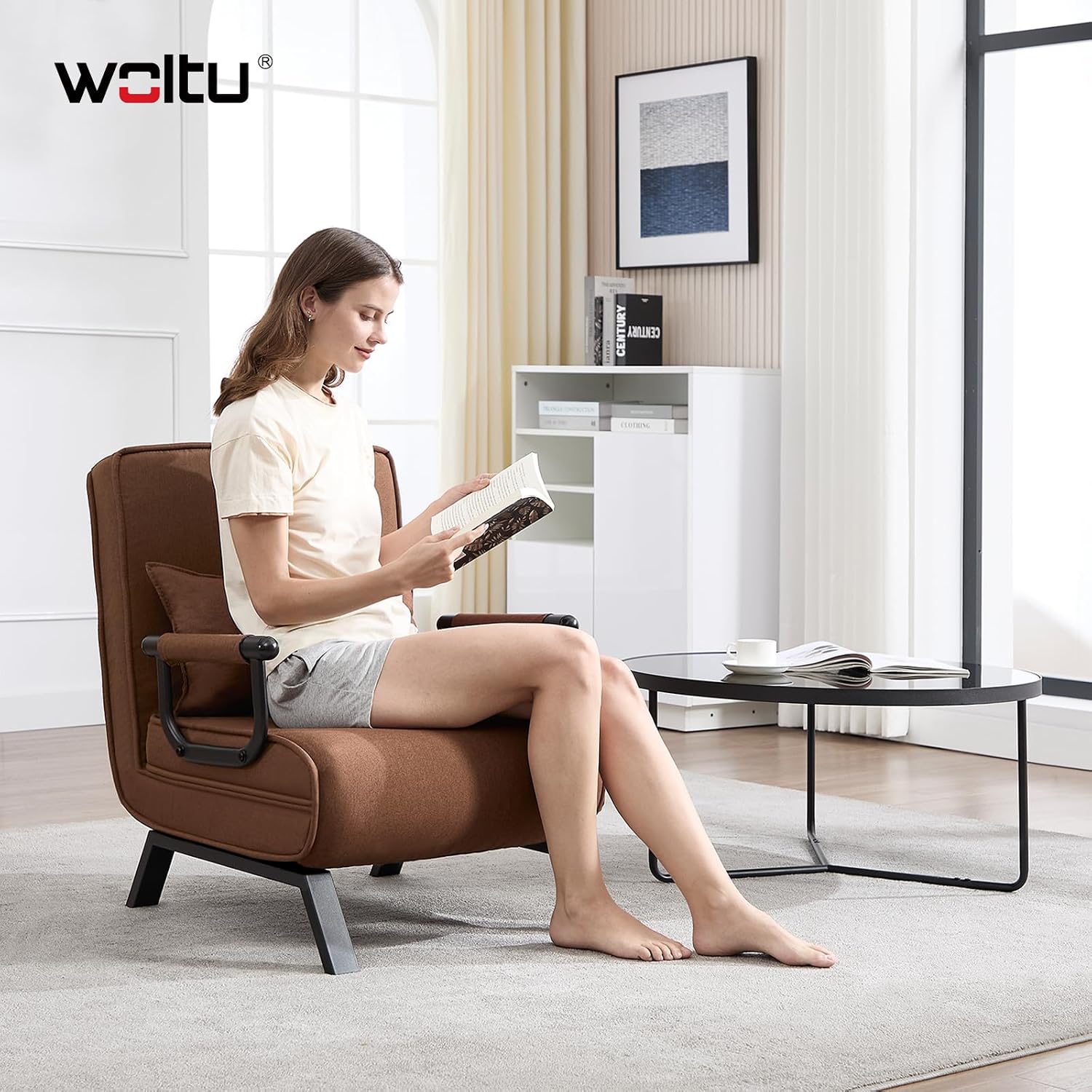Thumbnail 1 de WOLTU Schlafsessel 3‑in‑1 65x75x78 cm