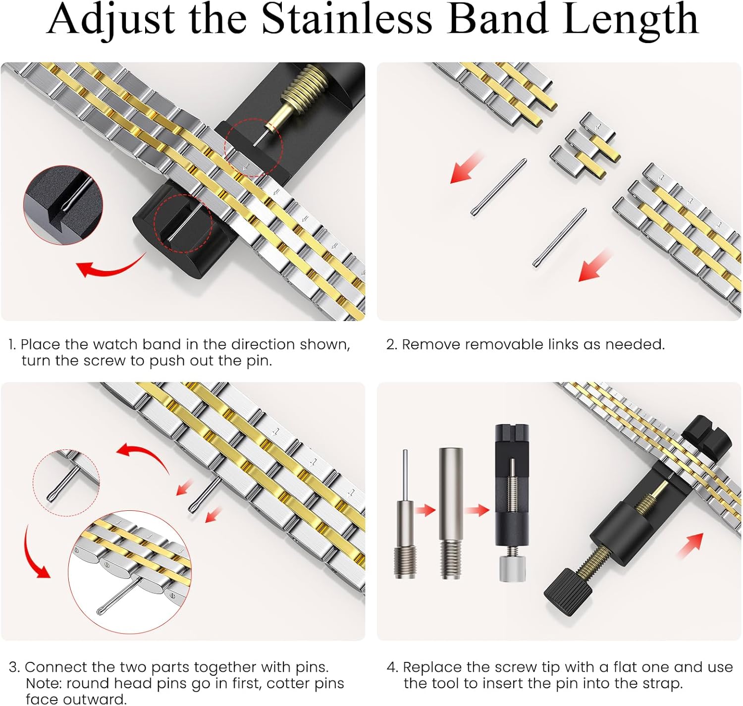 Detalle 2 de STIROLL Slim Metal Band 12–14mm