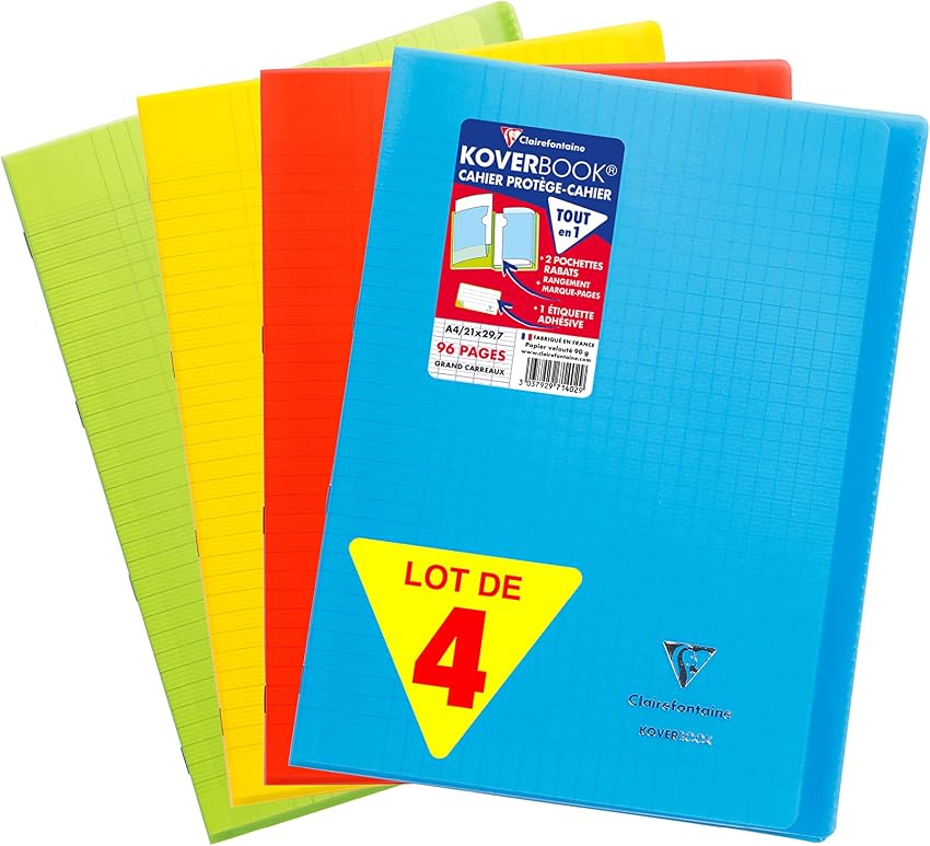 Detalle de Clairefontaine 971440AMZC Cahiers A4 96 páginas papel 90 g
