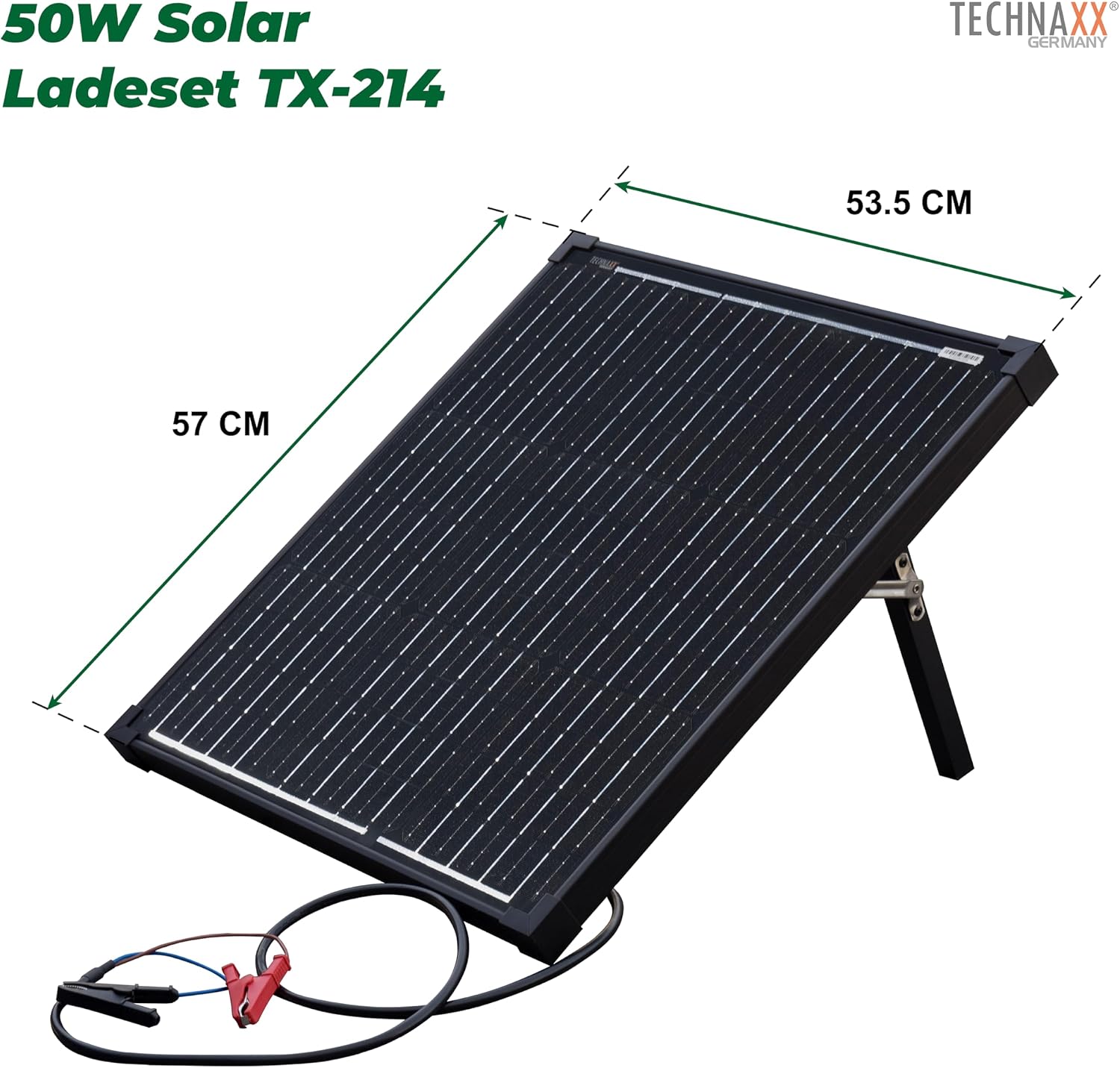 Detalle 2 de Technaxx TX-214 50W Solar Ladeset