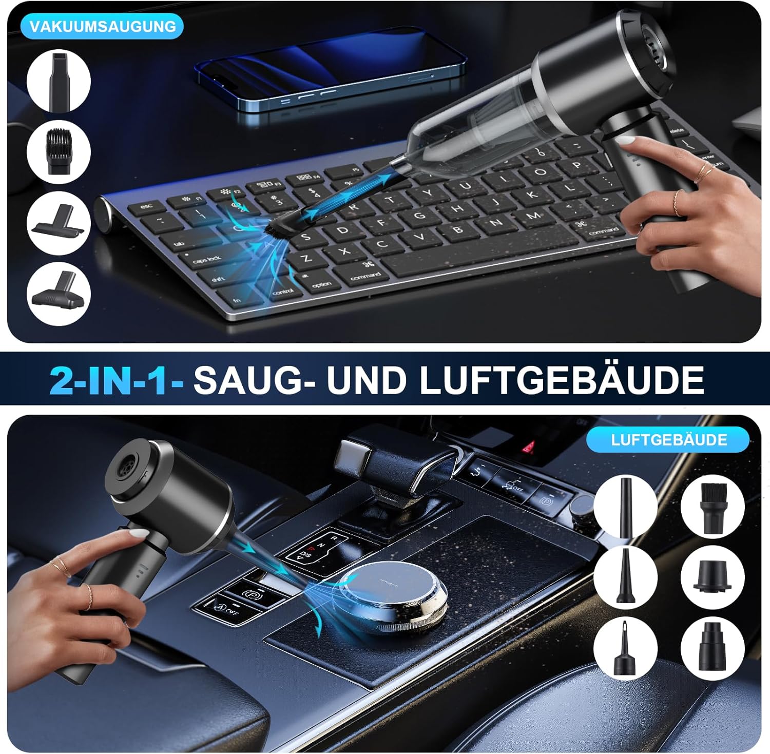 Detalle 2 de Handstaubsauger 2‑in‑1 Akku 18000 PA kabellos