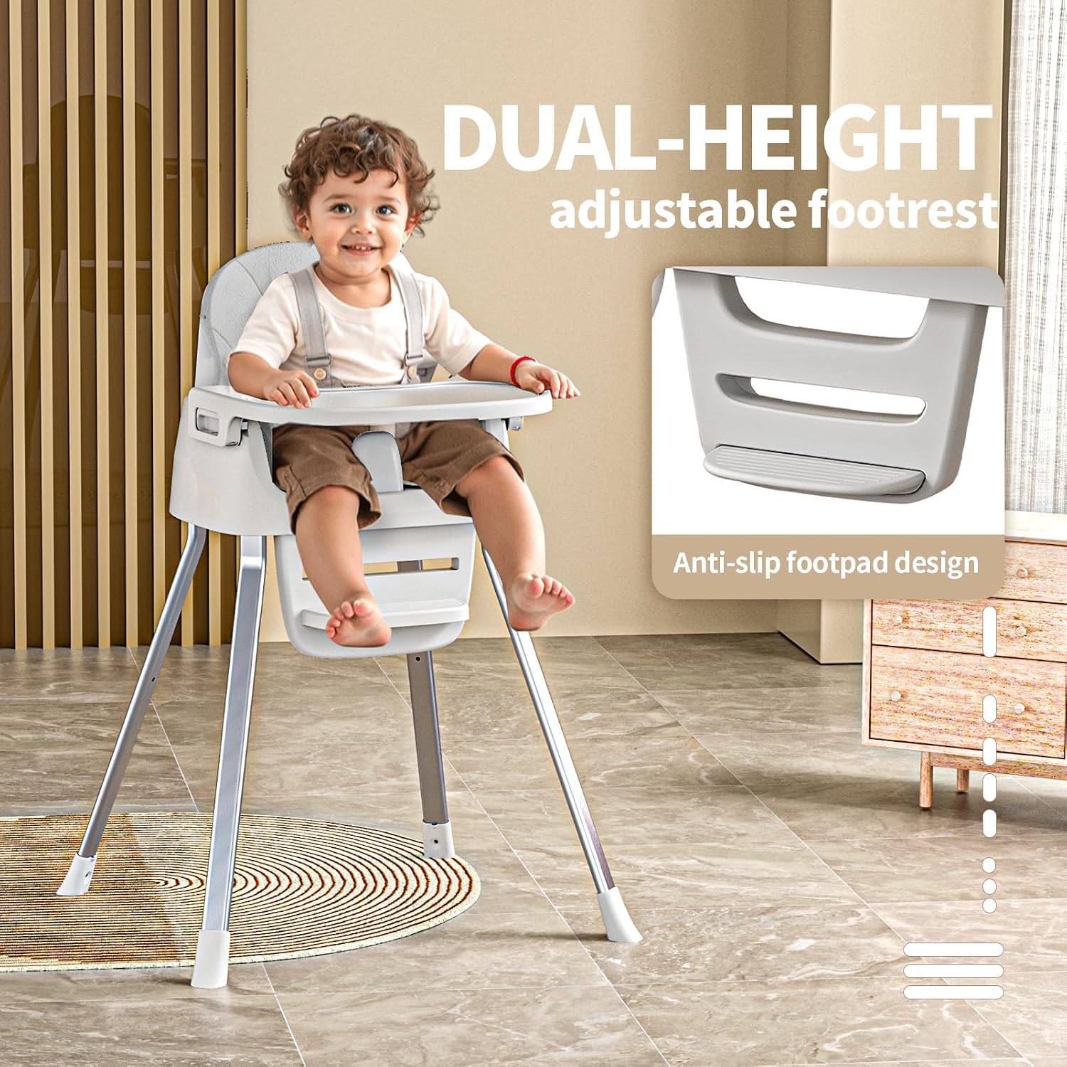 Detalle de CheerKid Baby High Chair 3-in-1