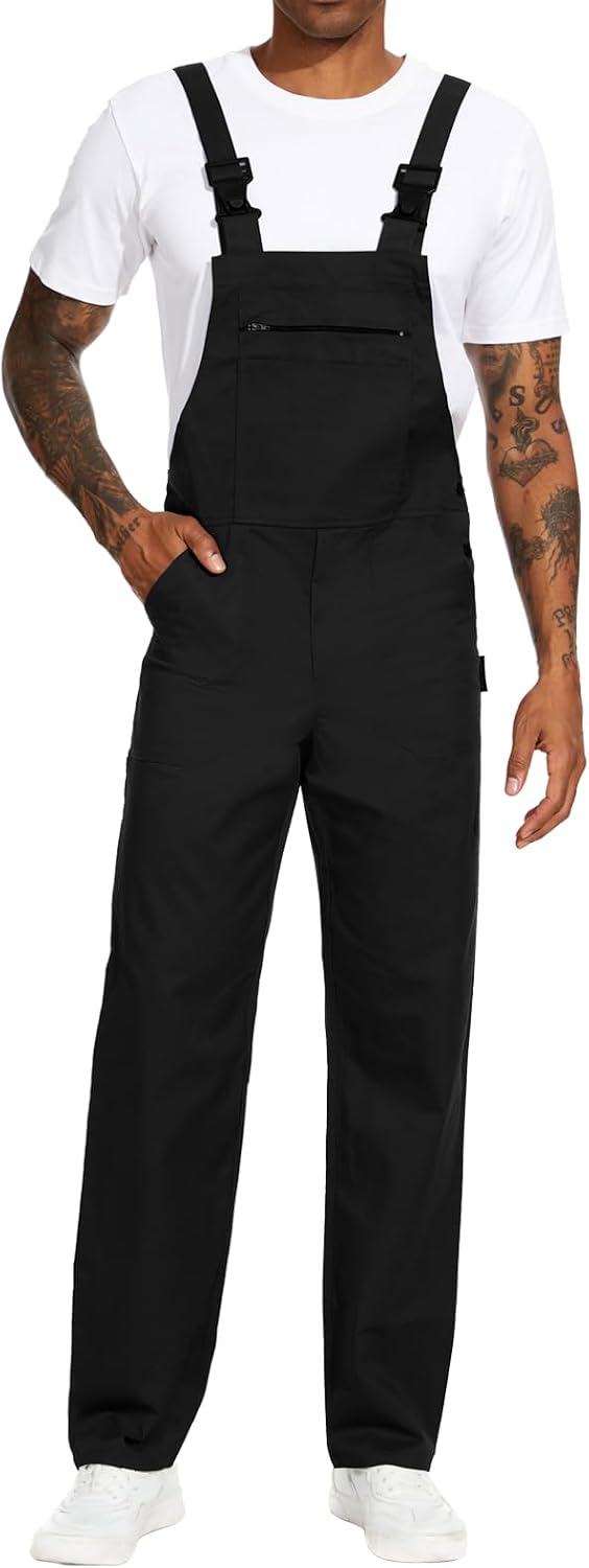 Detalle de WORK IDEA Work overalls werkbroek voor heren met ritszak en verstelbare pasvorm