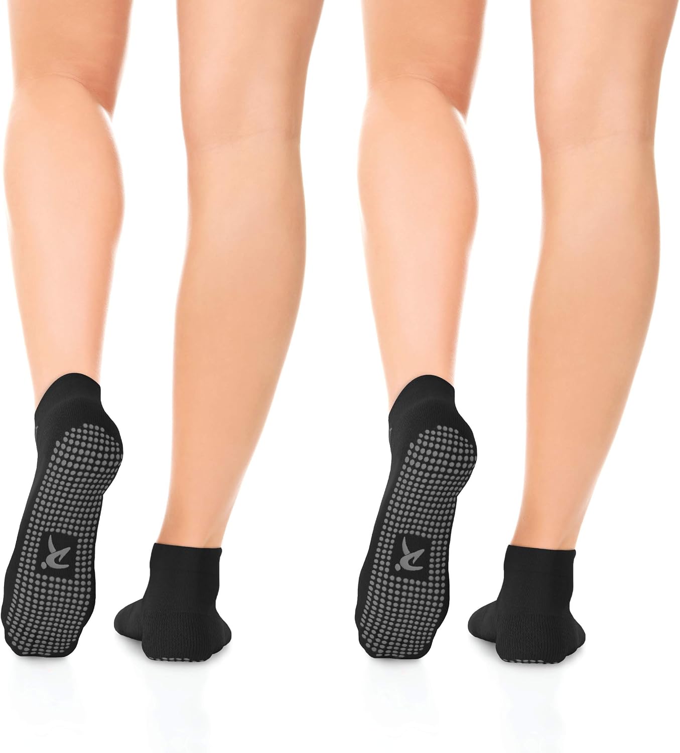 Detalle 2 de Rymora Non Slip Anti Skid Grip Socks (2 Pairs) for Pilates, Yoga, Barre, Dance & Fitness