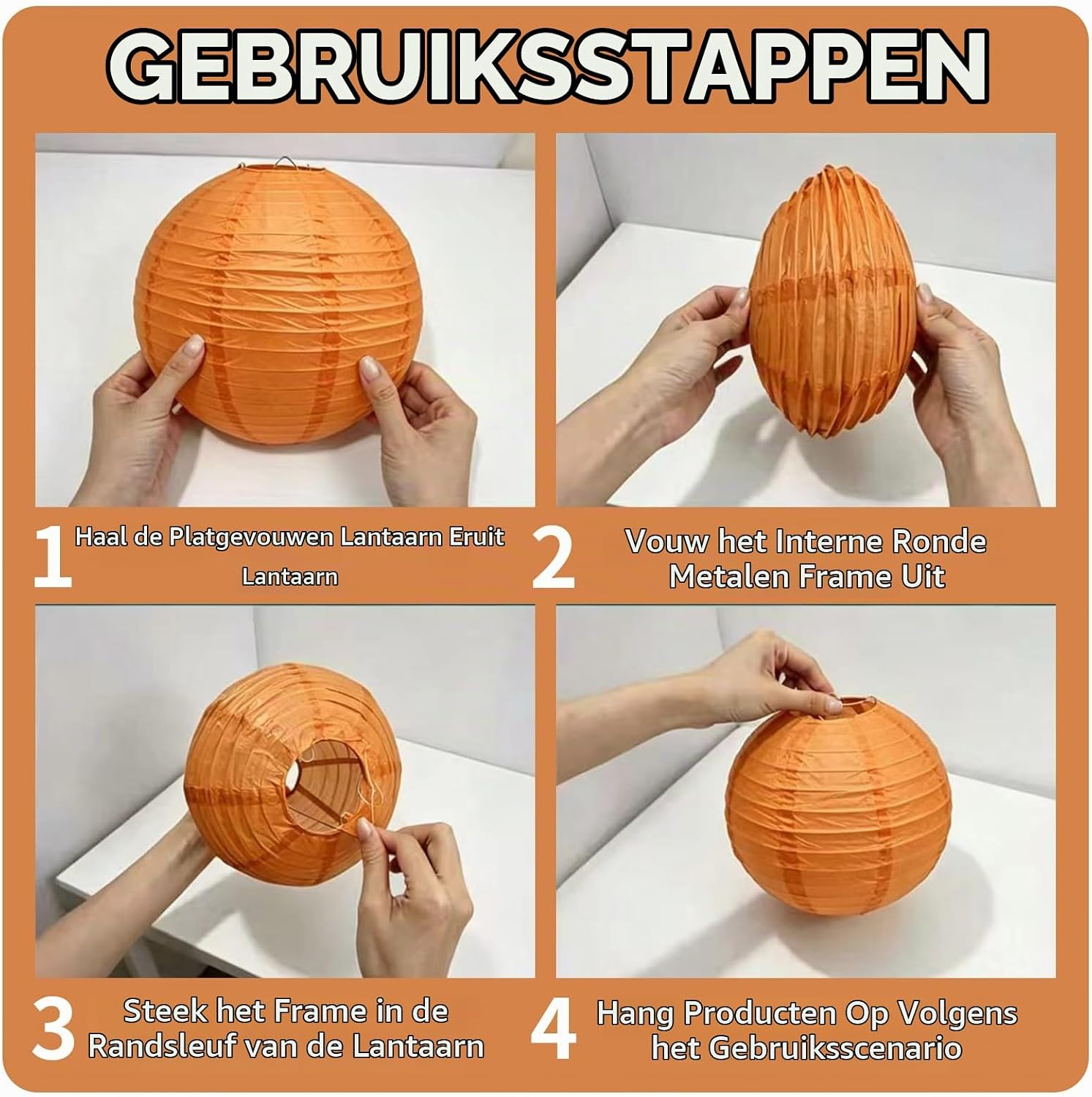 Thumbnail 3 de GVTCO GM03-Rot-gelb paper lantern12pcs papieren lampions, 4 maten