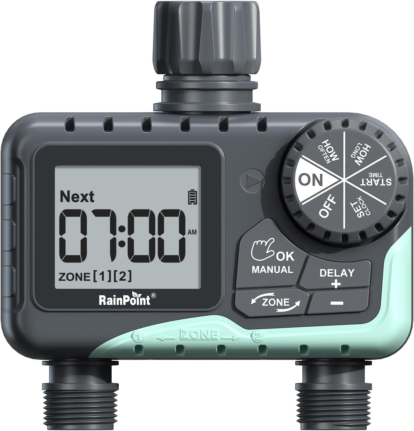 Detalle de RAINPOINT Garden Hose Timer, 2-Zone