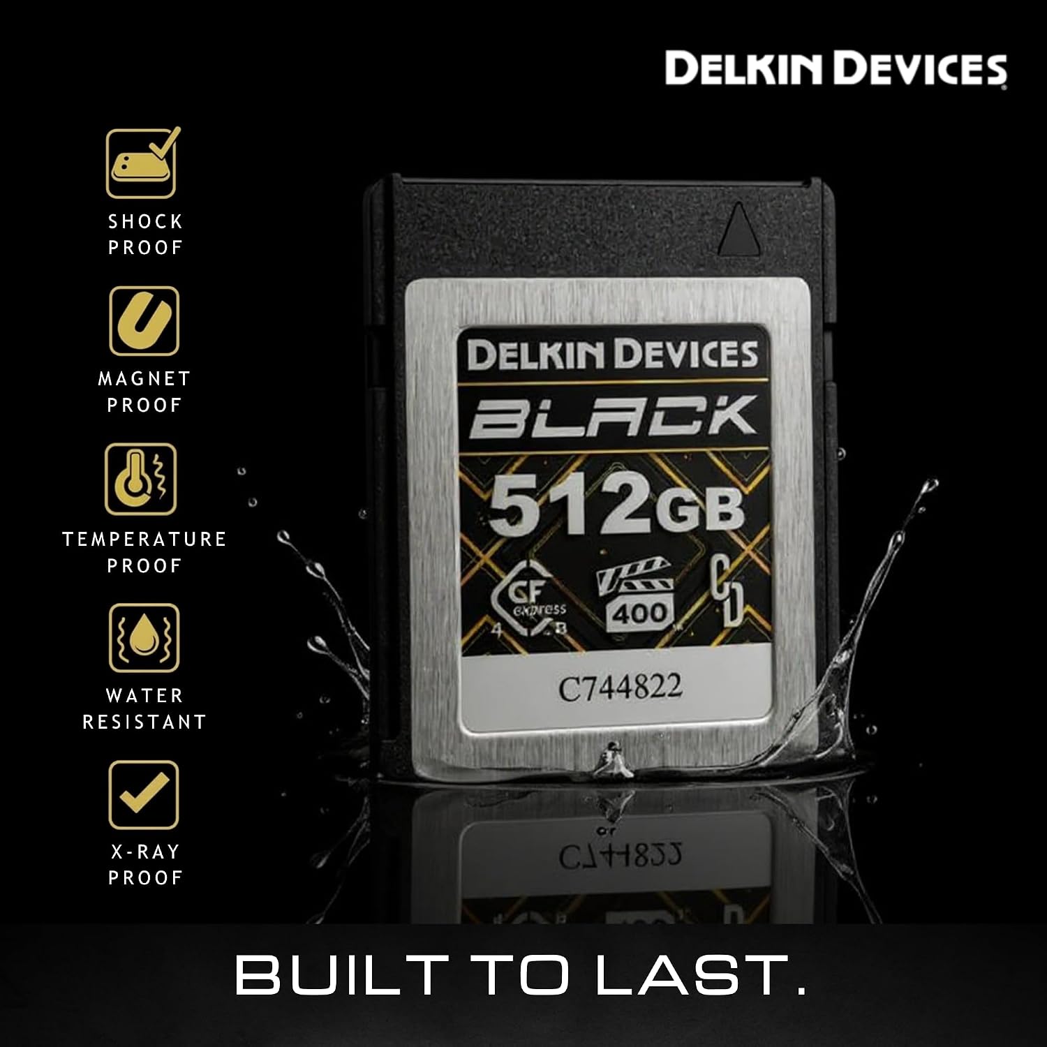 Thumbnail 5 de Delkin Devices Black 512GB CFexpress Type B 4.0 VPG400 Memory Card (High-speed for 8K RAW)