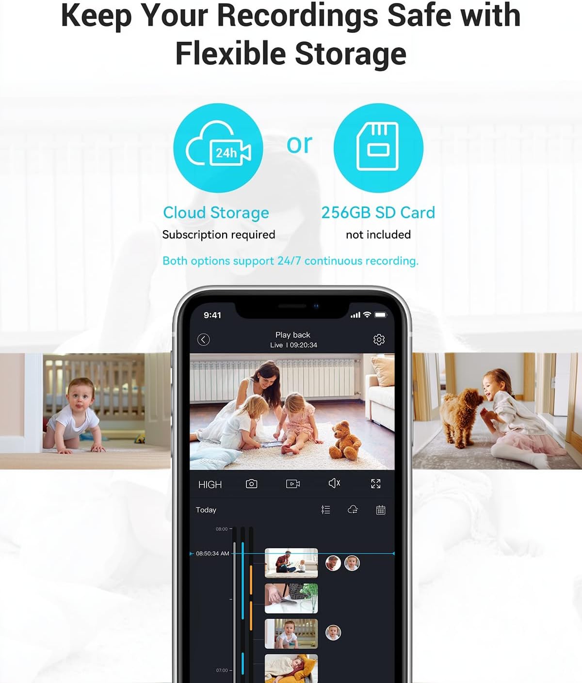 Thumbnail 6 de blurams 2K Pet Camera 360° PTZ for Home Security 🎥