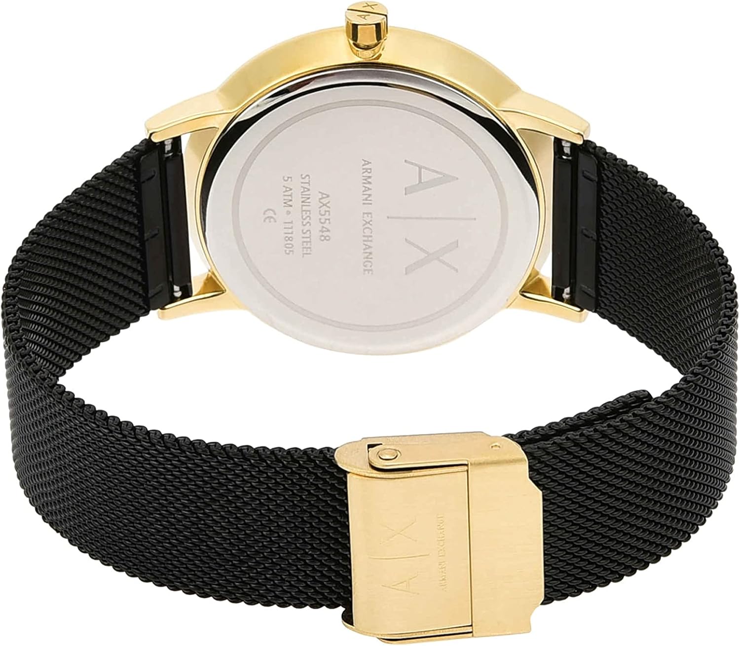Thumbnail 4 de Armani Exchange AX5548 : montre femme à quartz trois aiguilles, boîtier 36 mm doré en acier inoxydable