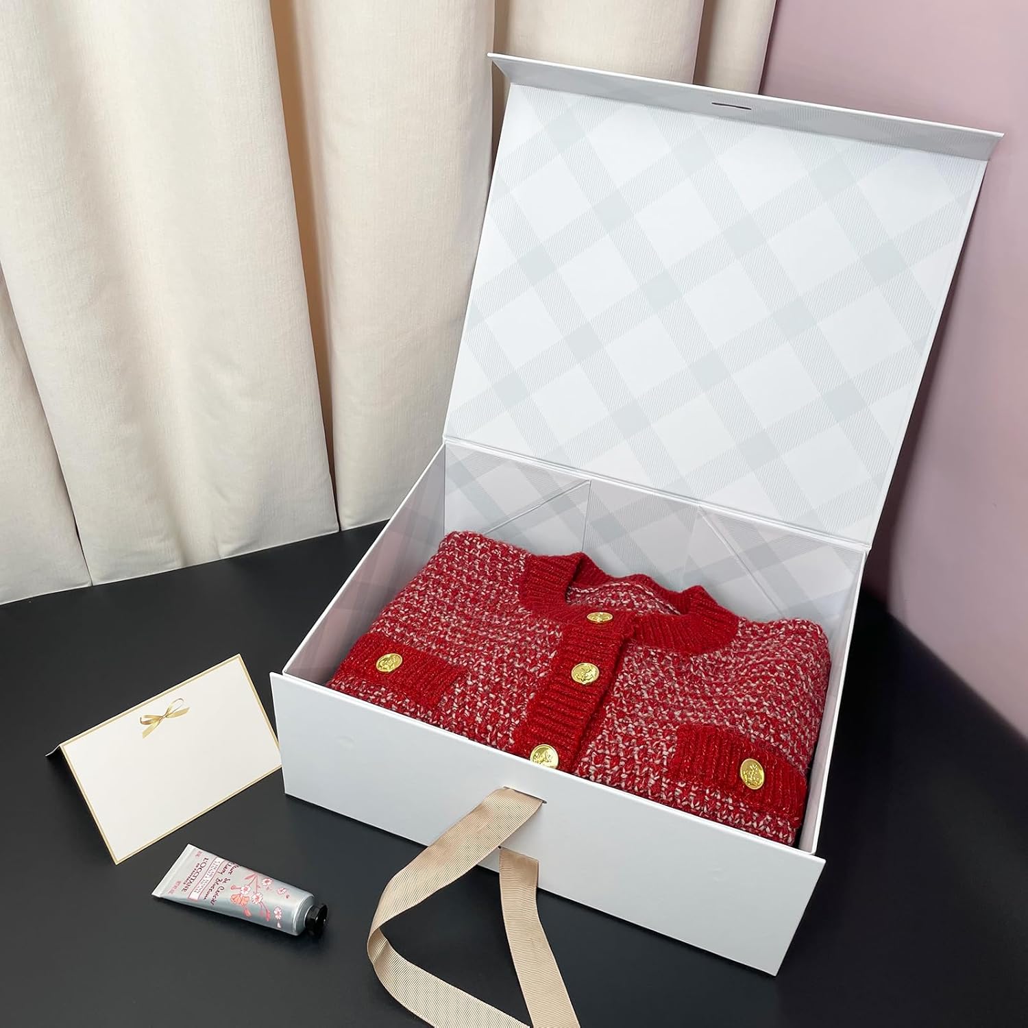 Thumbnail 4 de Tekhoho Scatola Regalo Bianco 33,5×27×12,5 cm