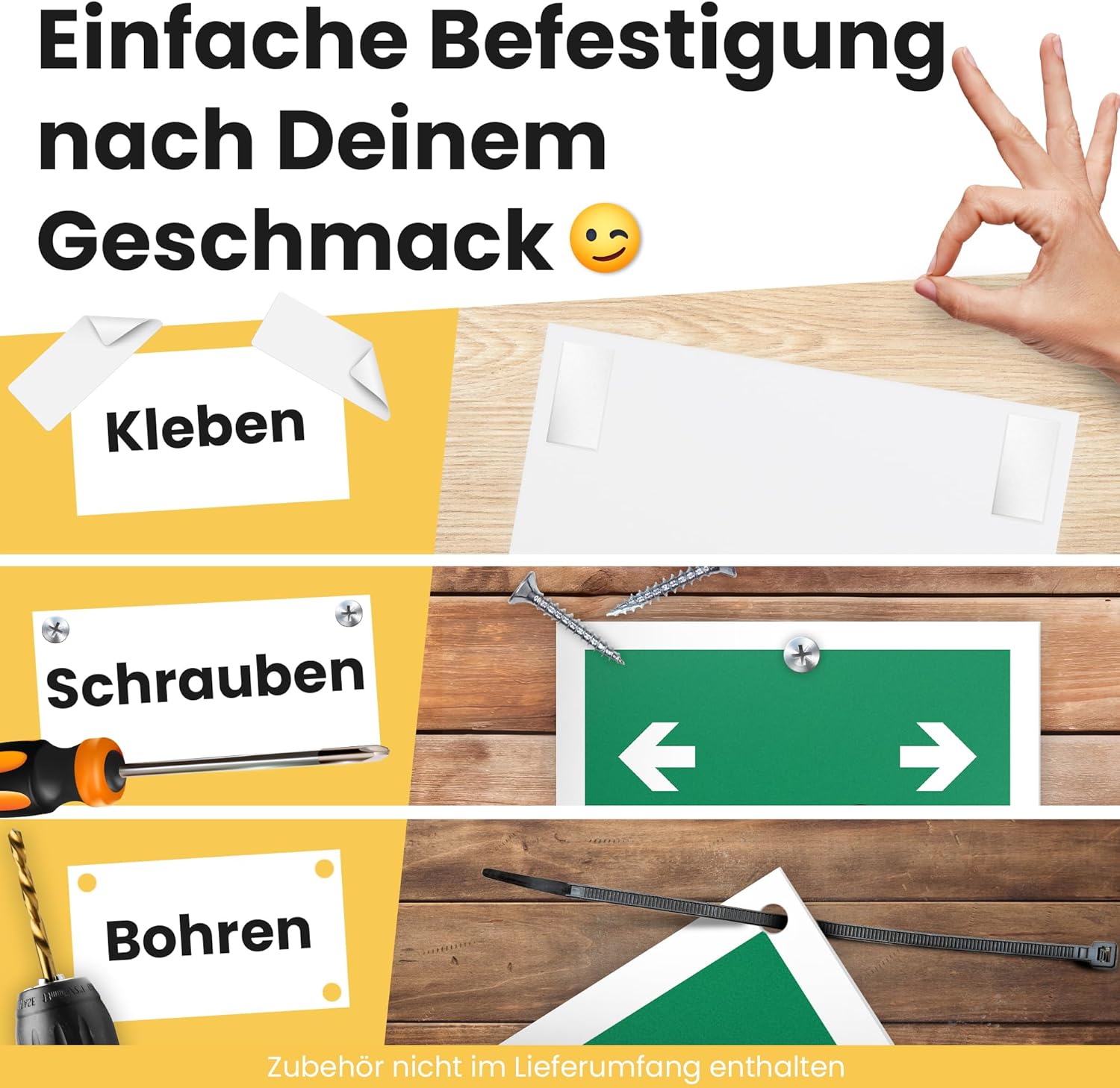 Thumbnail 5 de DankeDir! „Mähroboter kreuzt“-Hinweisschild (30 x 20 cm) – wetterfestes Gartenschild aus Kunststoff