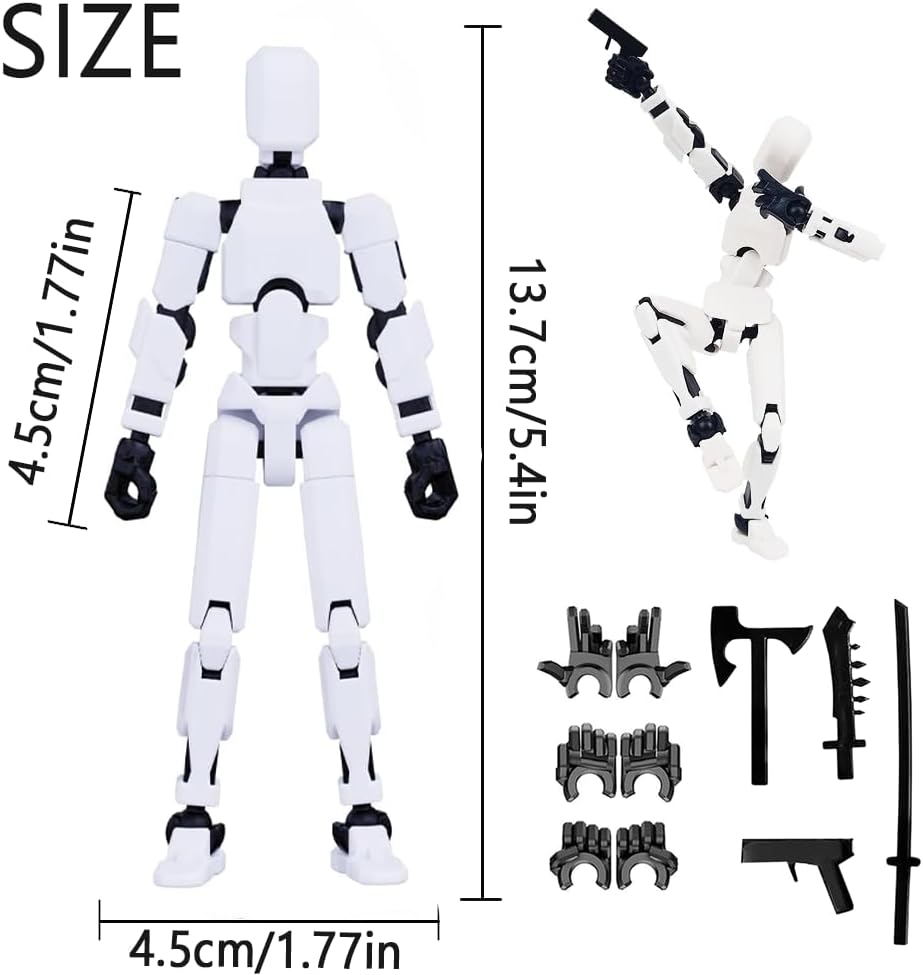 Detalle de 2026 Titan 13 Action Figure Set — 5-Piece Multi-Joint 3D Printed Collectible
