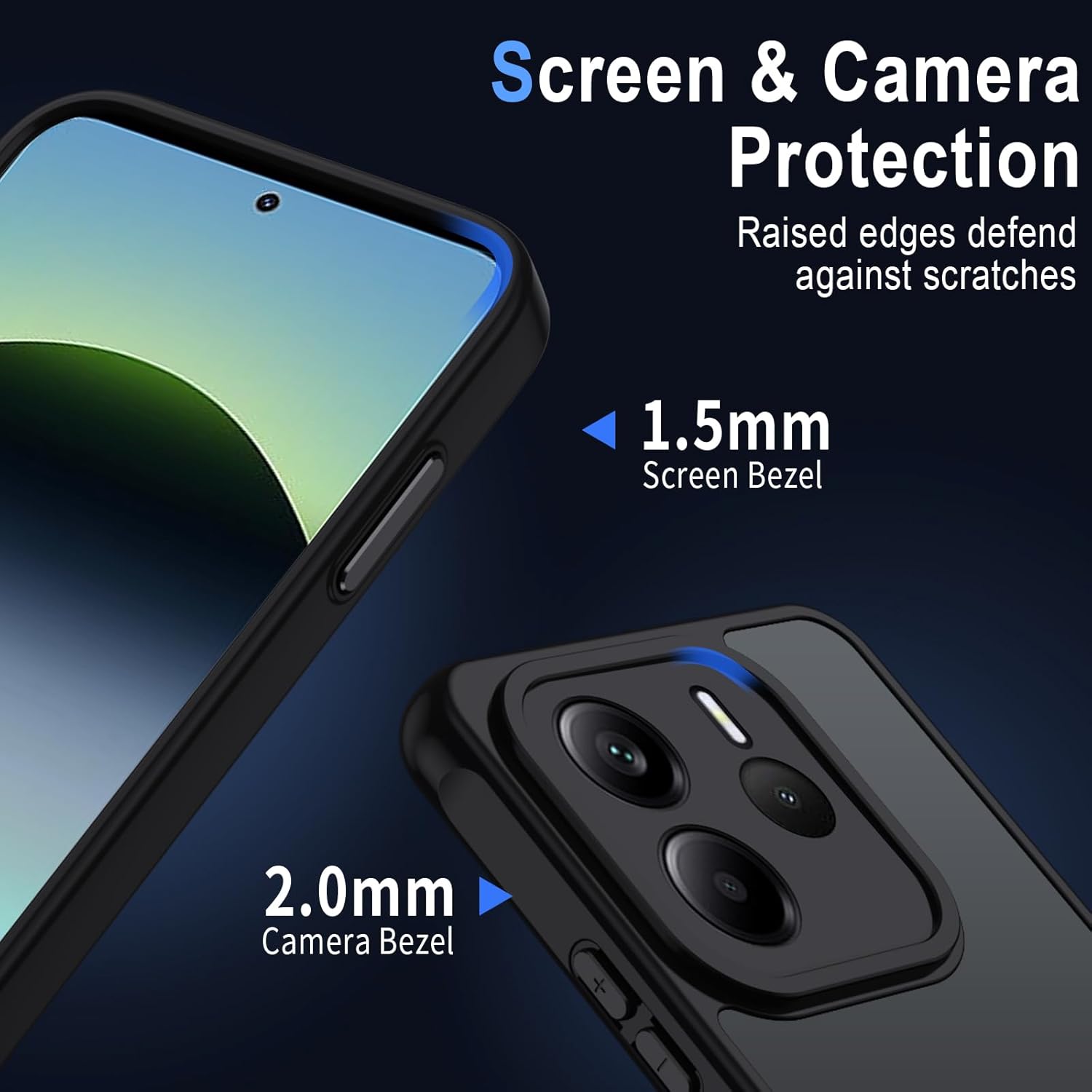 Detalle de Coque XTCASE pour Xiaomi Redmi Note 14 4G magnétique compatible MagSafe – noir, dos mat translucide