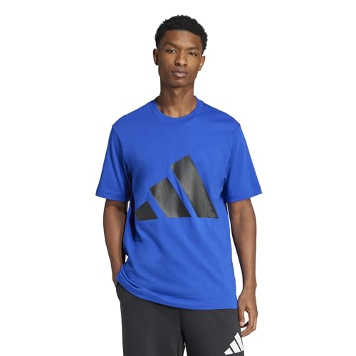 Thumbnail 1 de adidas Essentials Big Logo Single Jersey tee L — camiseta azul royal/negra