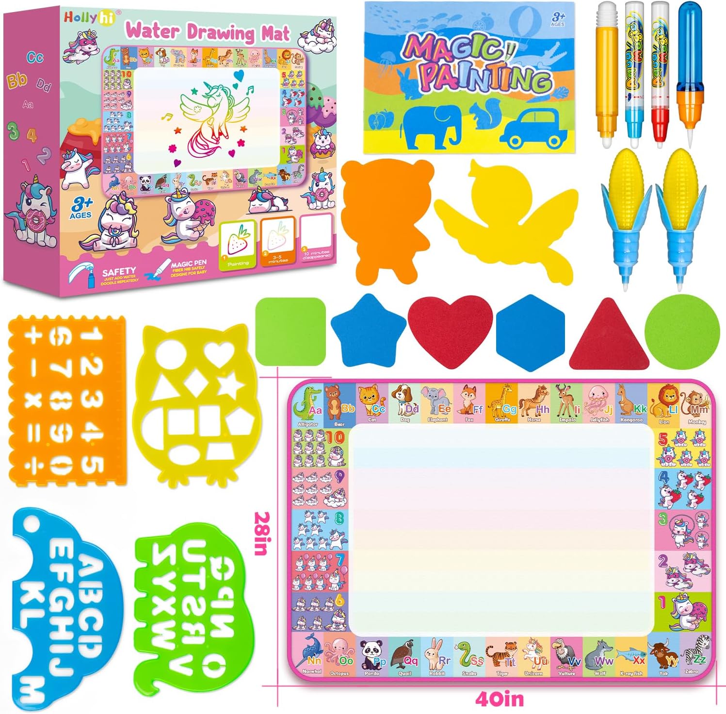 Thumbnail 5 de Aqua Water Doodle Mat 40x28 in 🎨