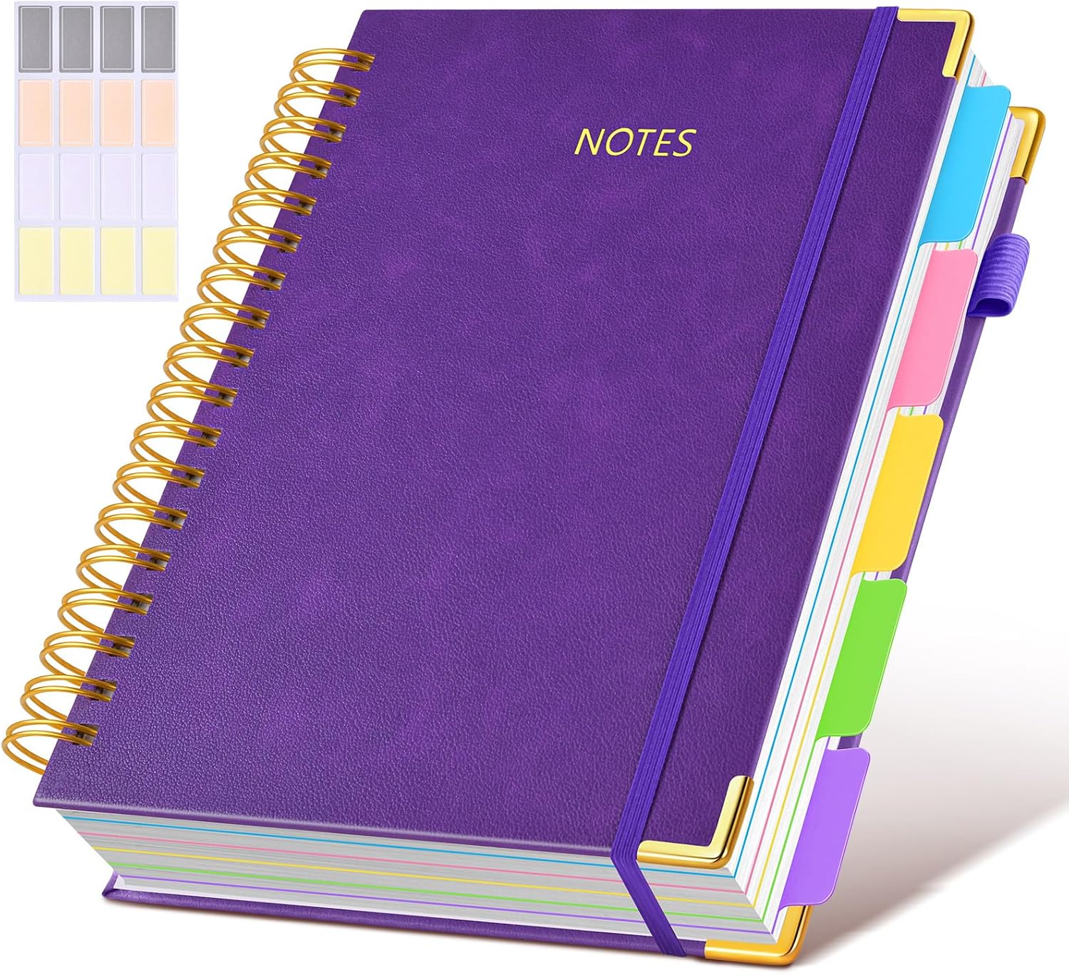 Detalle de dilitego Ztbjb- shen zi 5-Subject Spiral Notebook, 300 Pages, 8 x 10 Inches