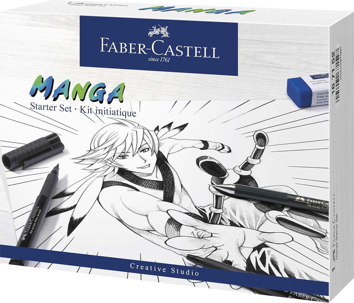 Detalle de Faber-Castell Creative Studio Manga Starter Set – Multicoloured (PITT Ink)
